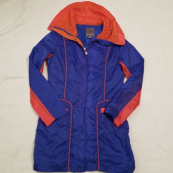SPANNER Jackets & Coats Spanner Jacket Windbreaker Blue Orange Long